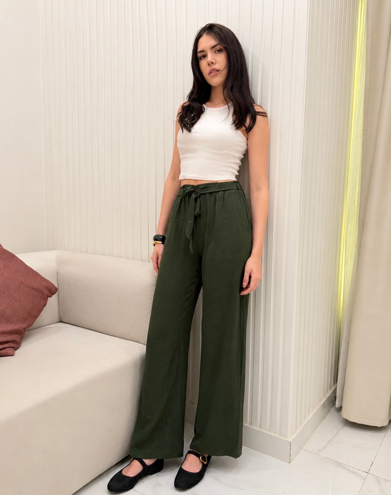 Olive Basic Cy Pants