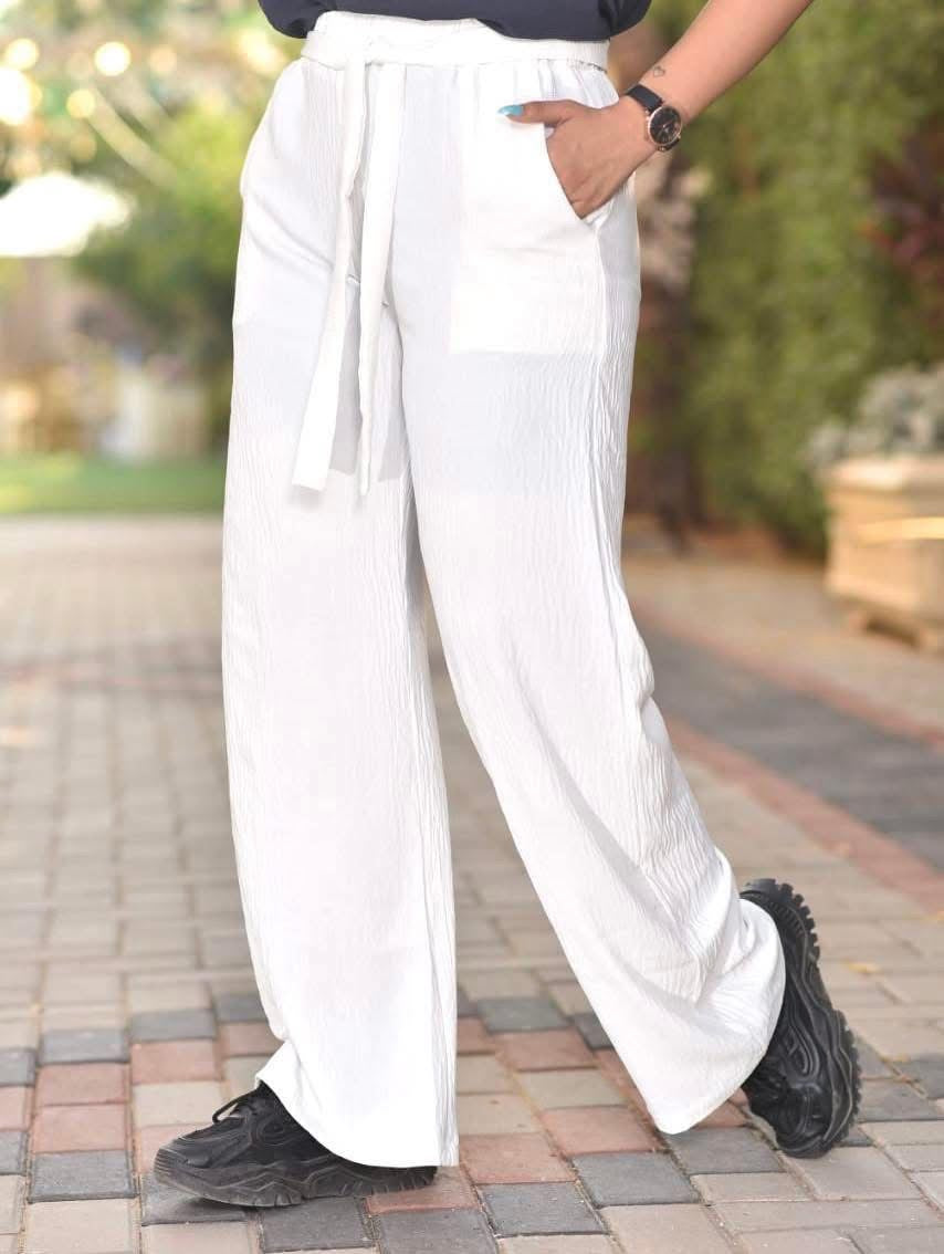White Basic Cy Pants