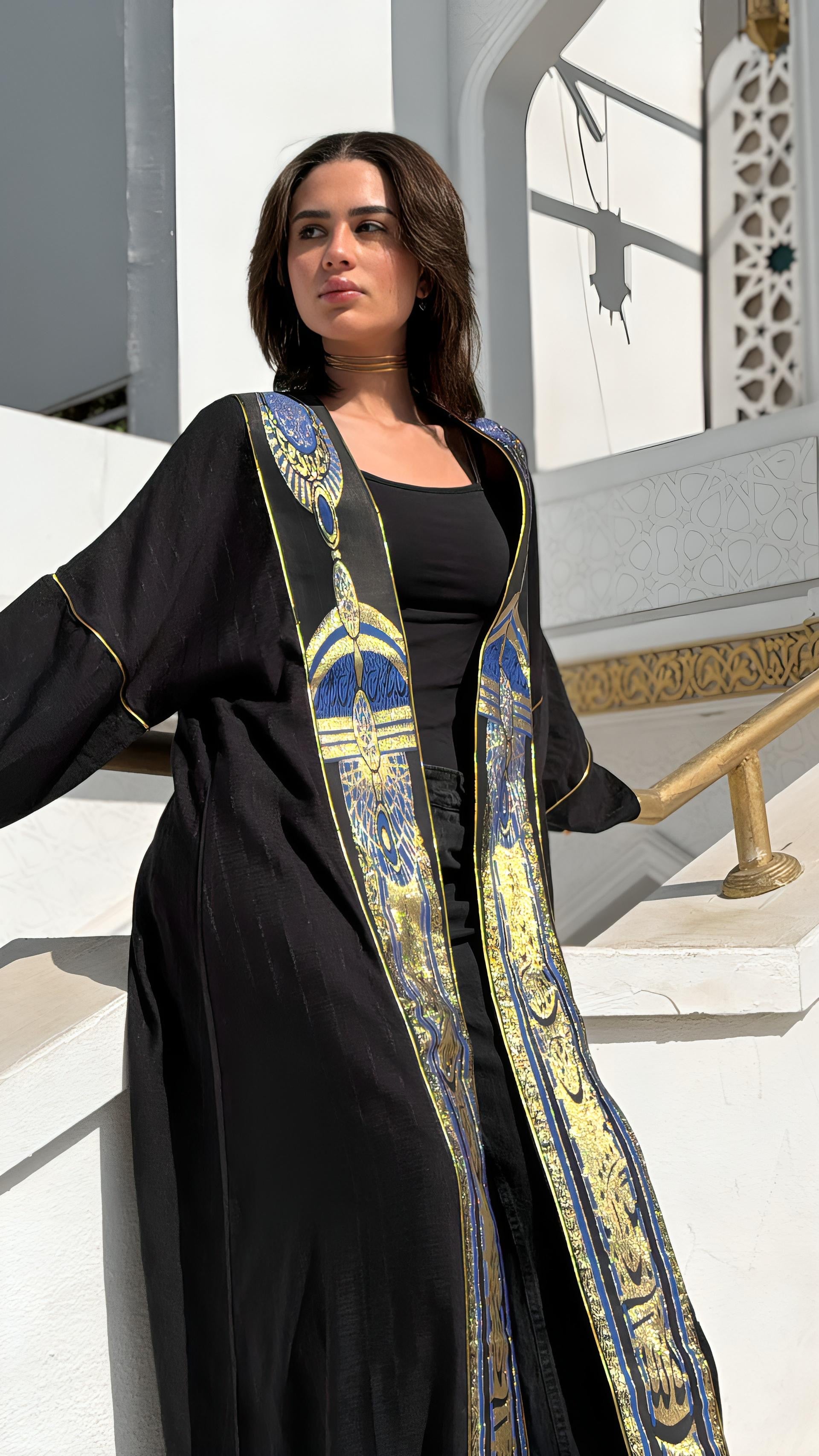 Black x gold Kaftan