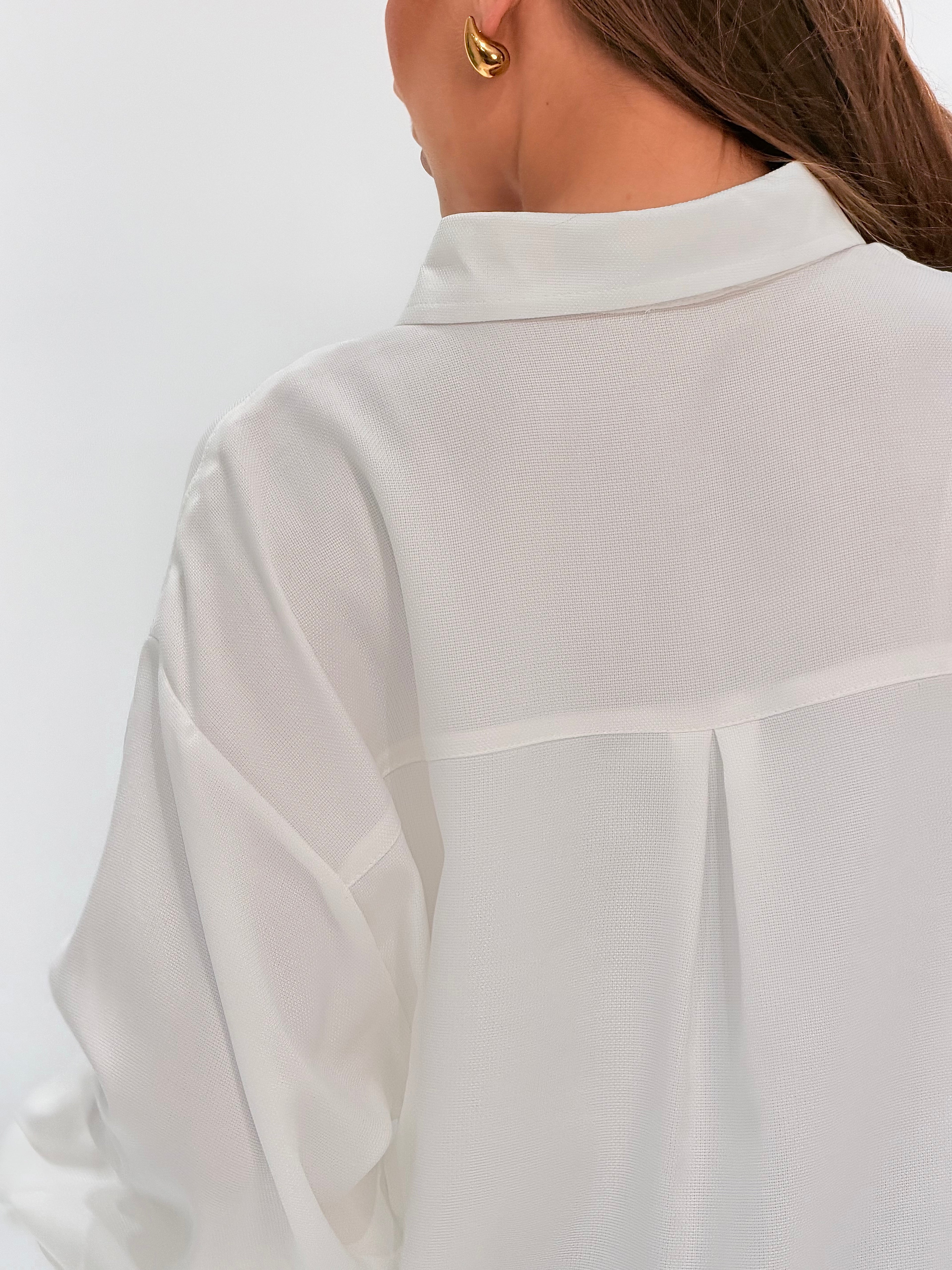 White Basic Essential Chemise