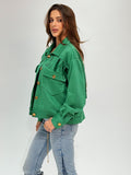 The green Cropped jacket