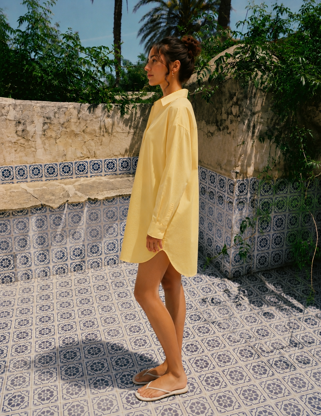 Yellow Poplin Shirt