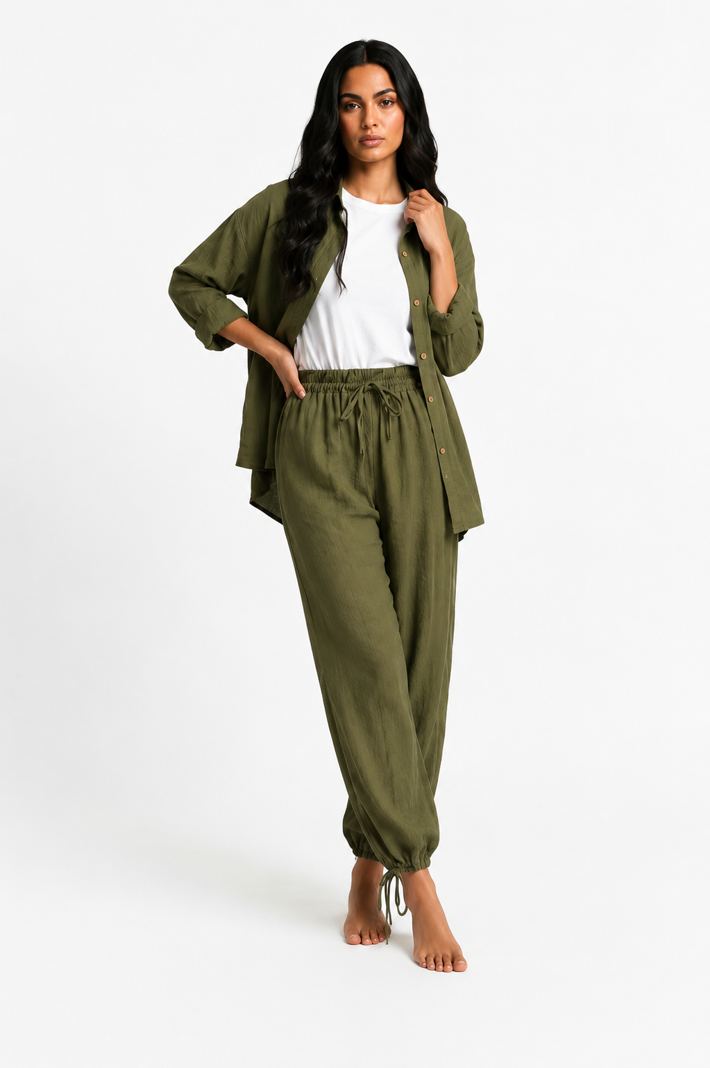 Olive baloon pants 🫒