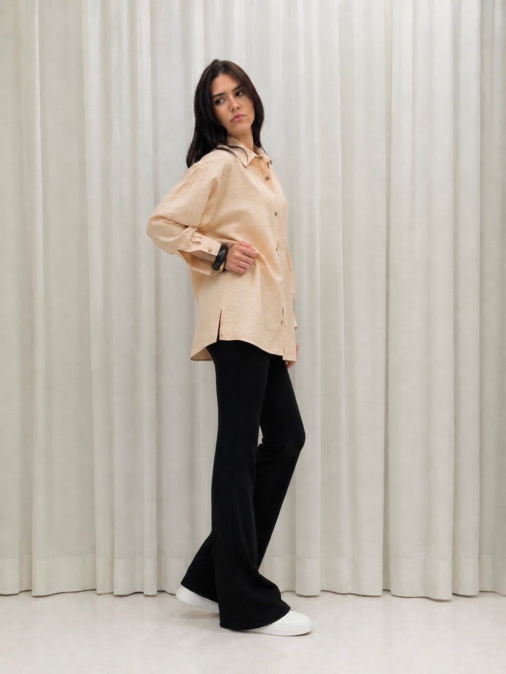 Beige OverSized Chemise