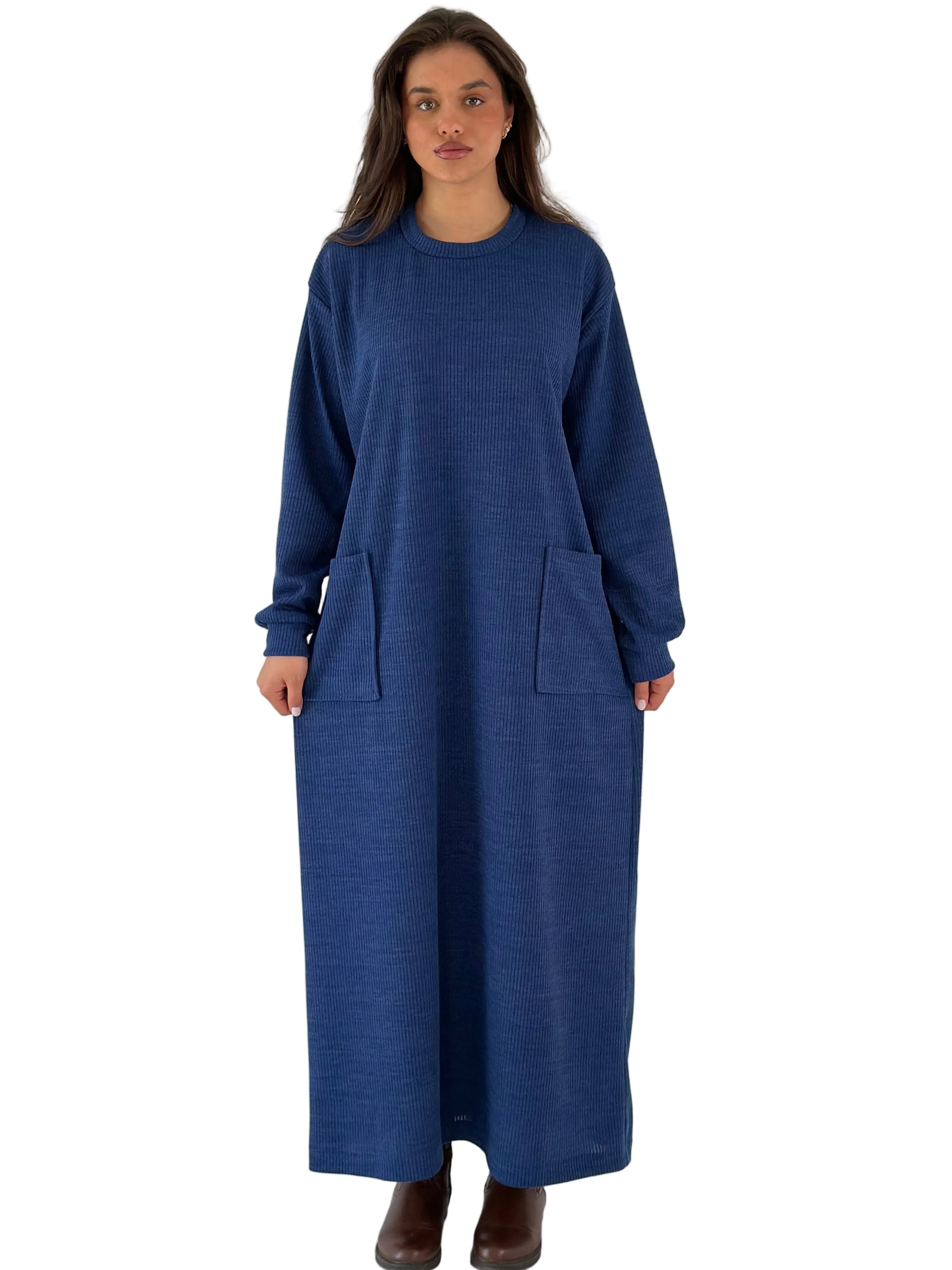 BLUE BASIC DRESS