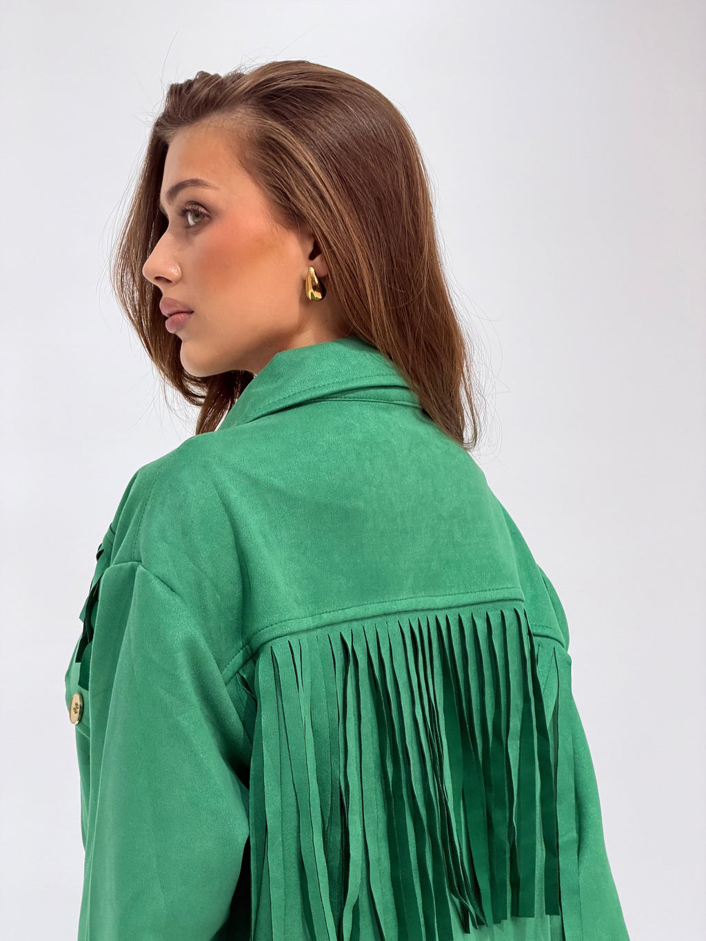 The green Cropped jacket