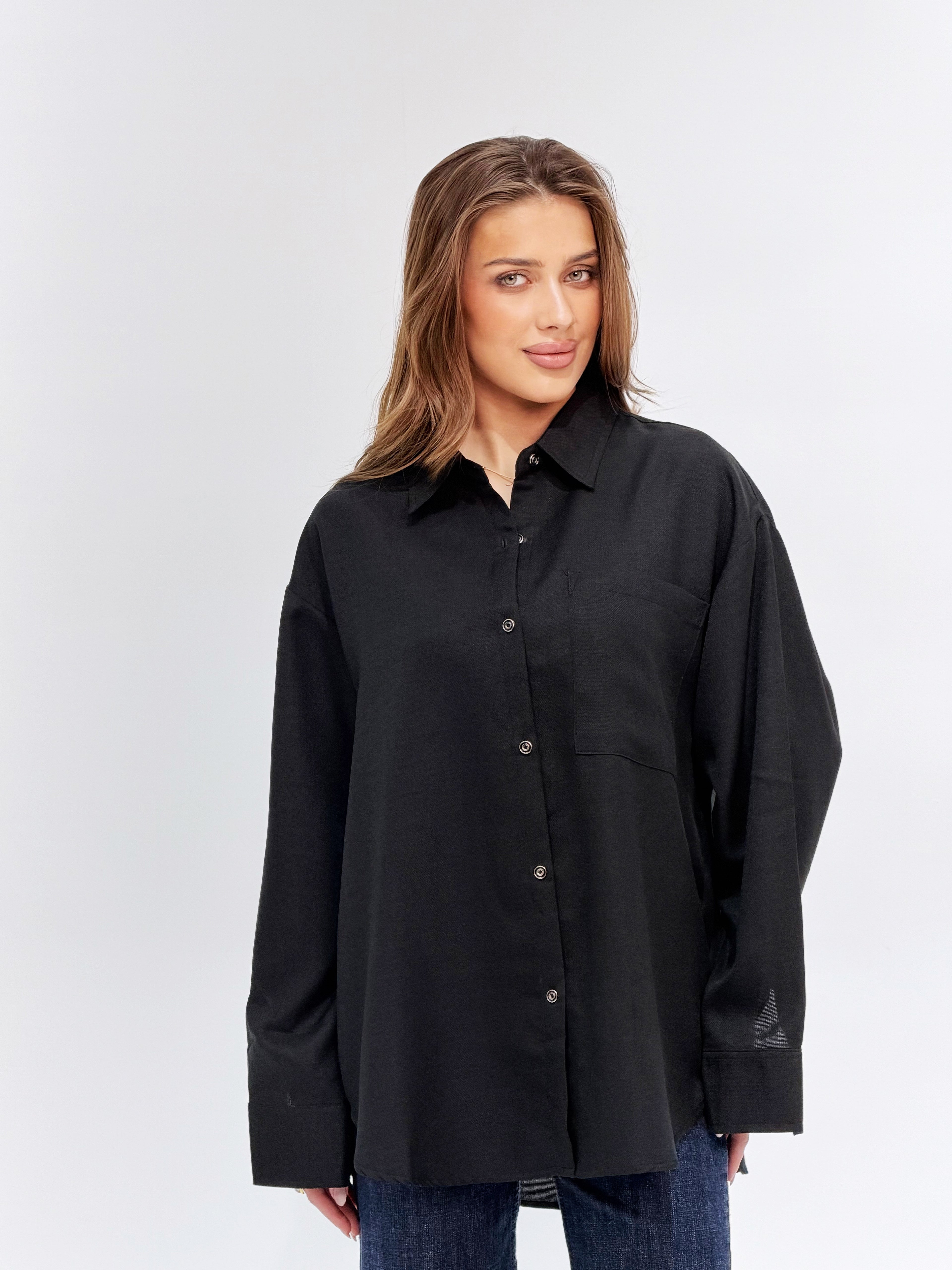 Black Basic Essential Chemise