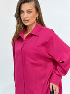 Fushia Basic Essential Chemise