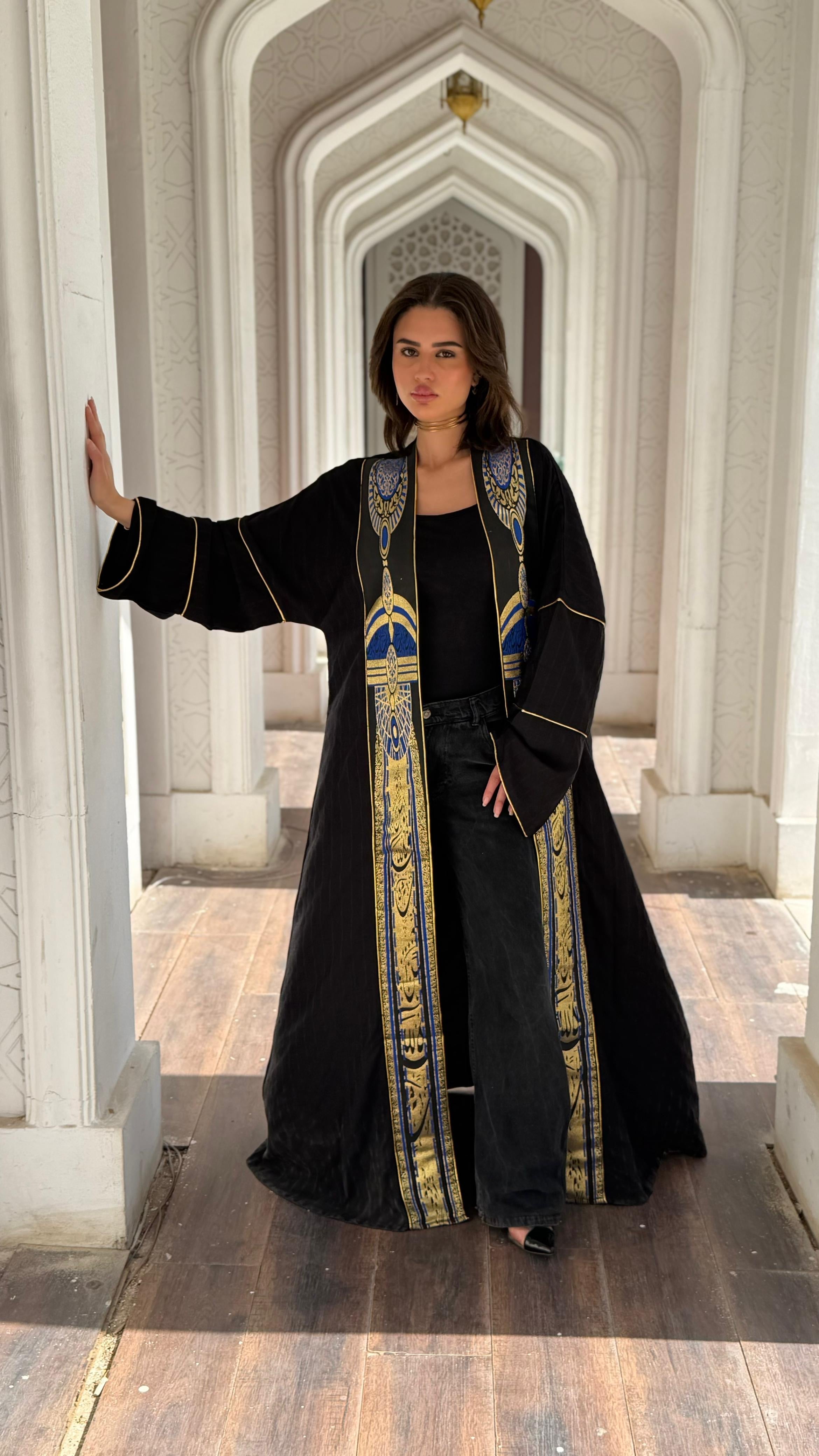 Black x gold Kaftan