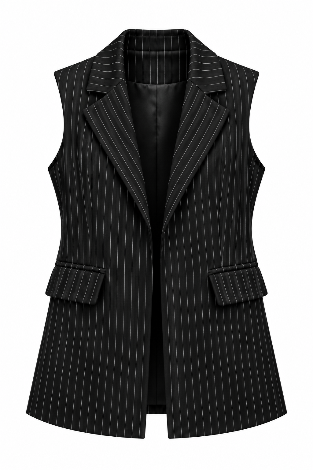 Striped Formal Black Suit