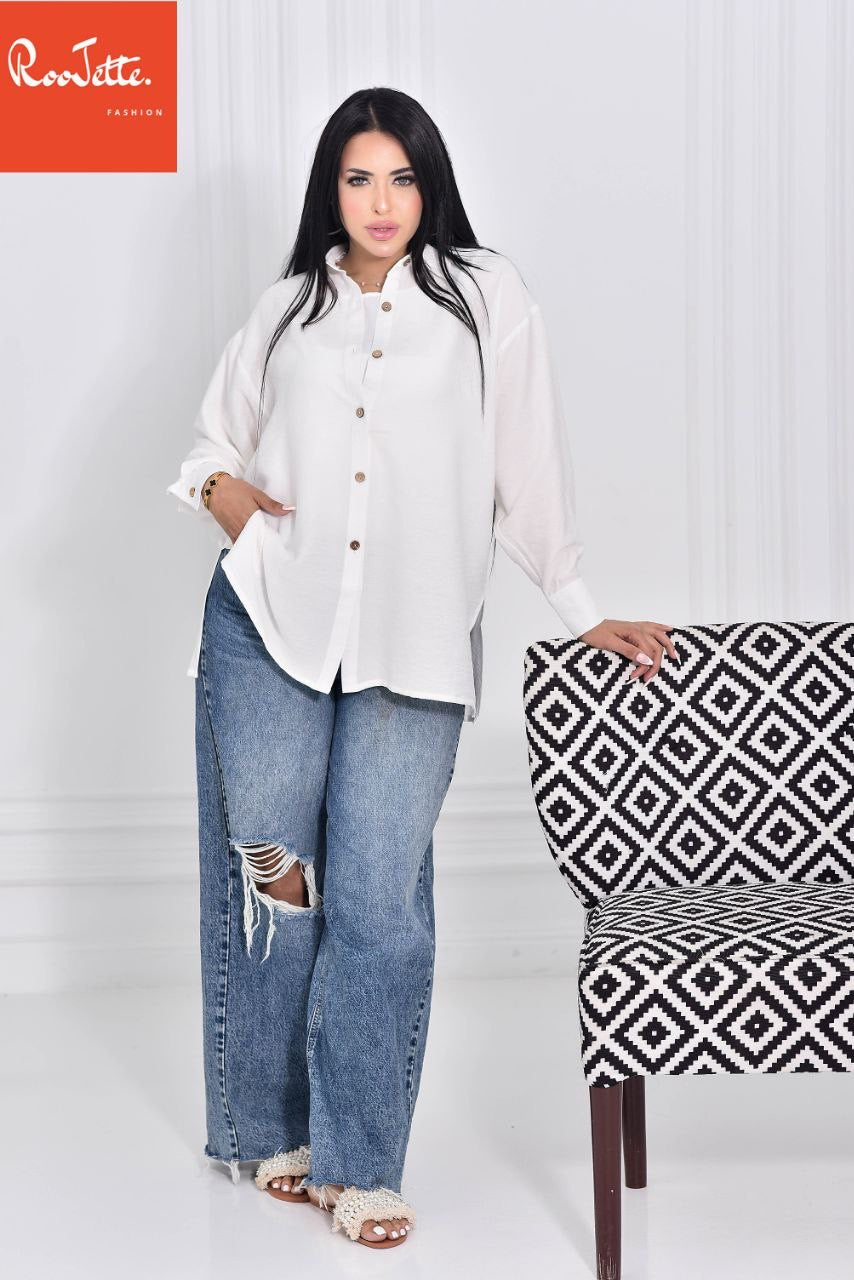 White OverSized Chemise