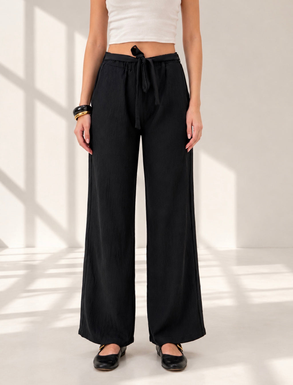 Black Basic Cy Pants