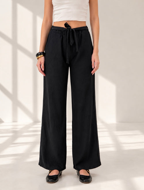 Black Basic Cy Pants