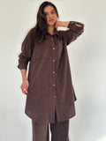 Brown Long Chemise