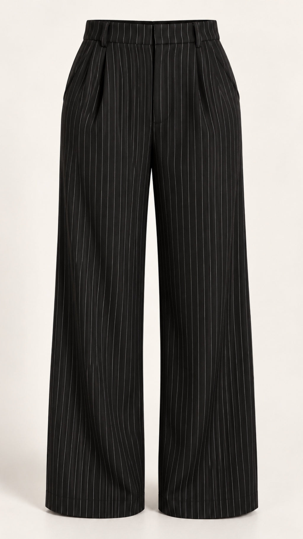 Striped Formal Black Suit