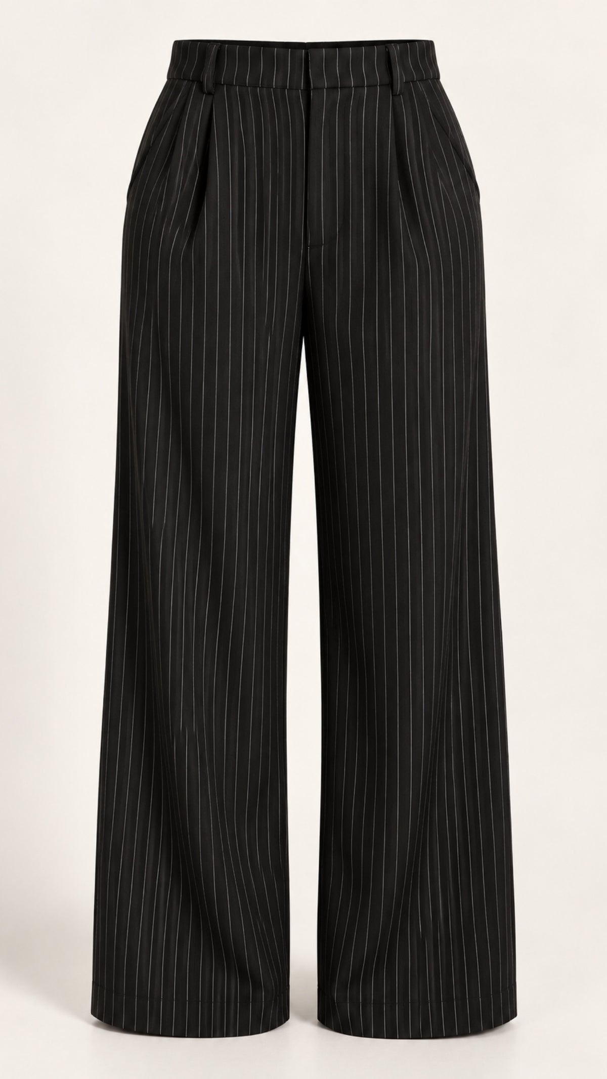 Striped Formal Black Suit