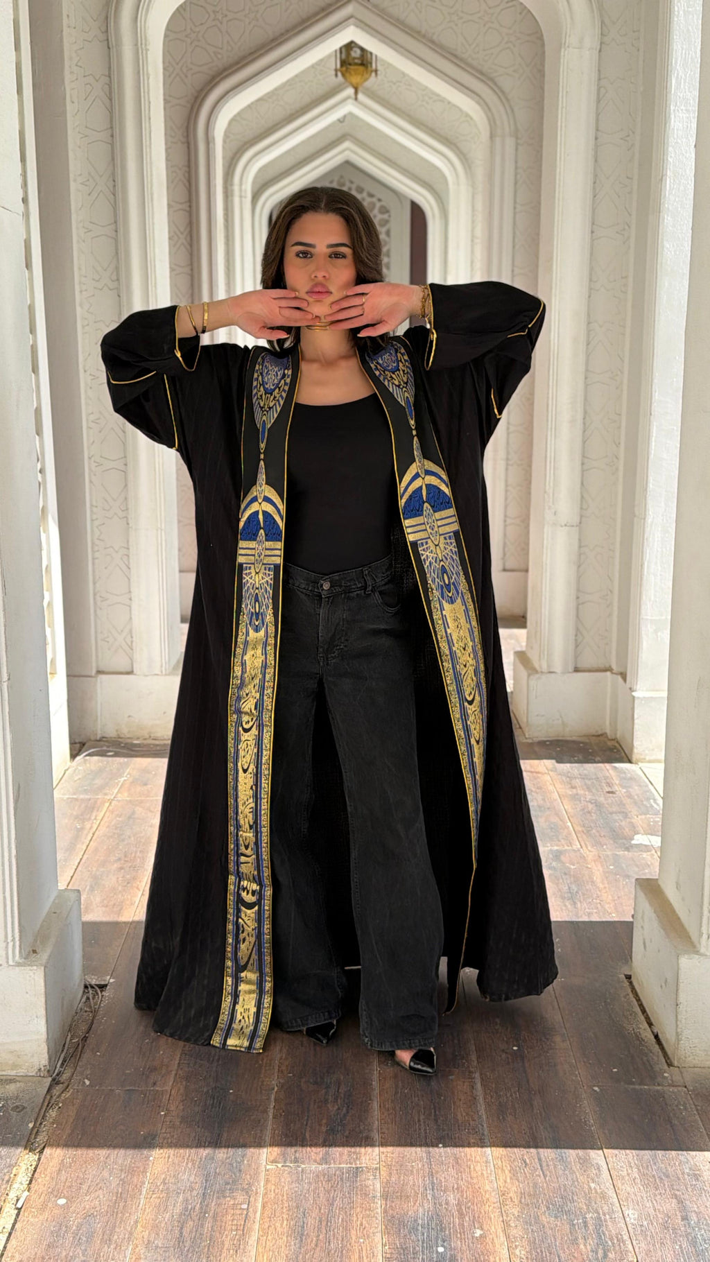 Black x gold Kaftan