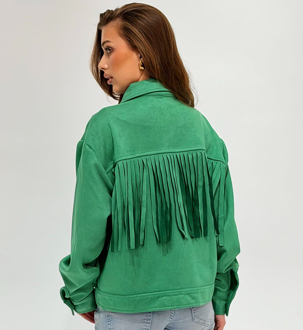 The green Cropped jacket