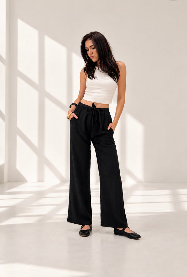 Black Basic Cy Pants