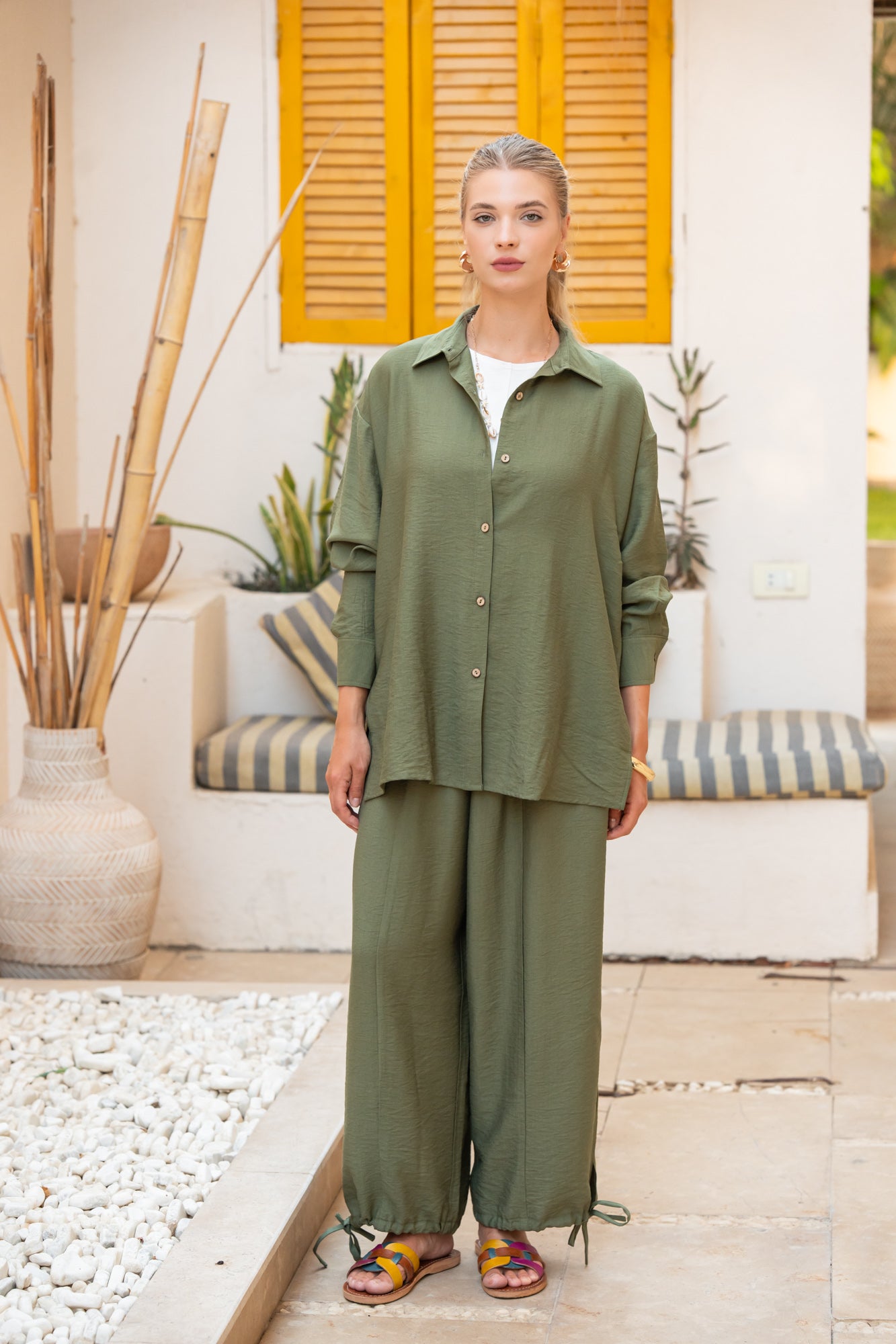 Green OverSized Chemise