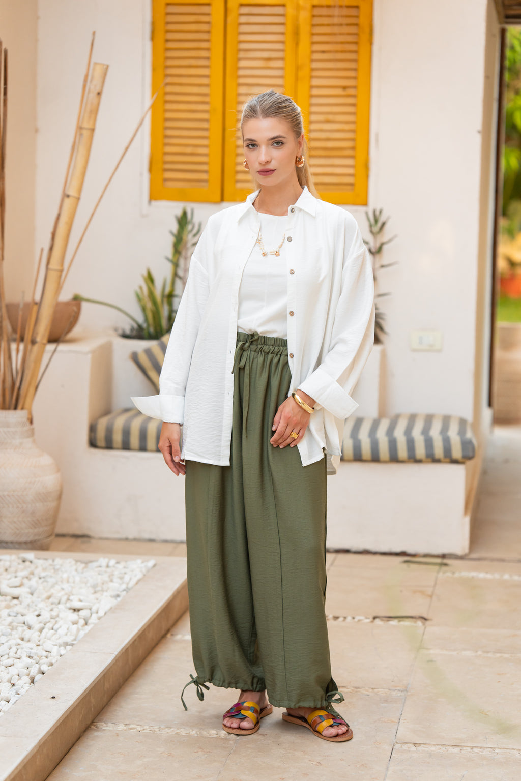 Olive baloon pants 🫒