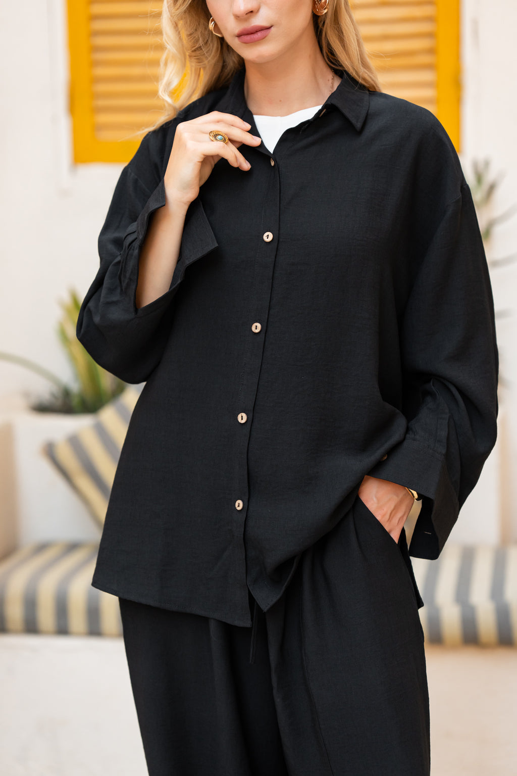 Black OverSized Chemise