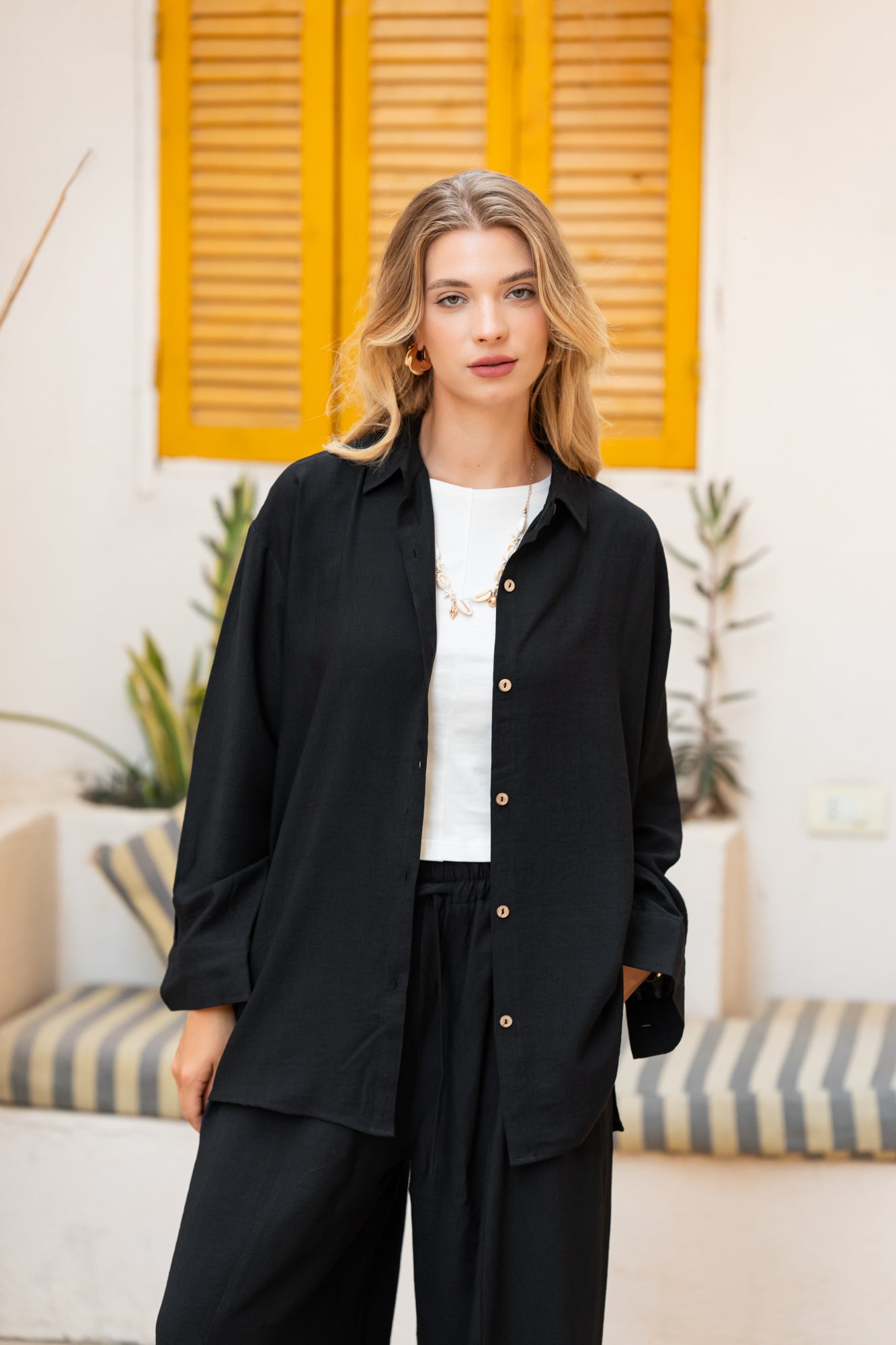 Black OverSized Chemise