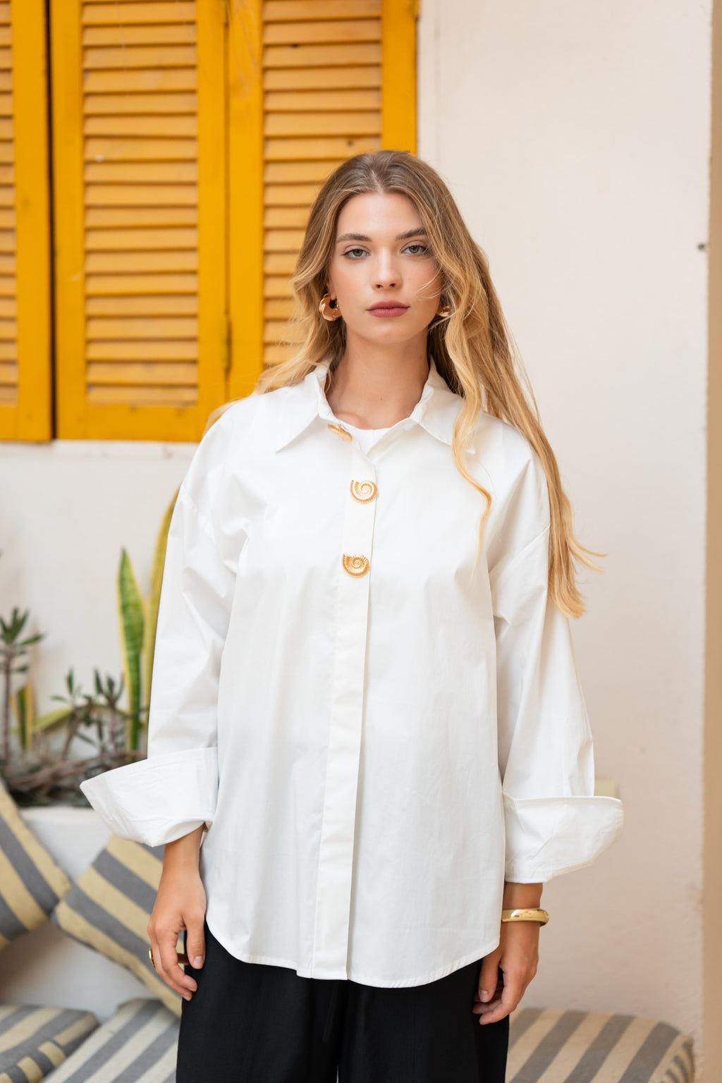 White Poplin Essential Chemise