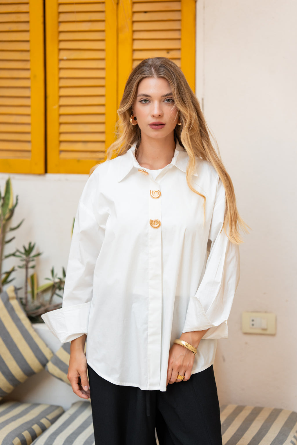 White Poplin Essential Chemise