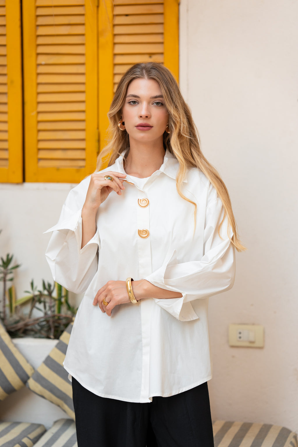 White Poplin Essential Chemise