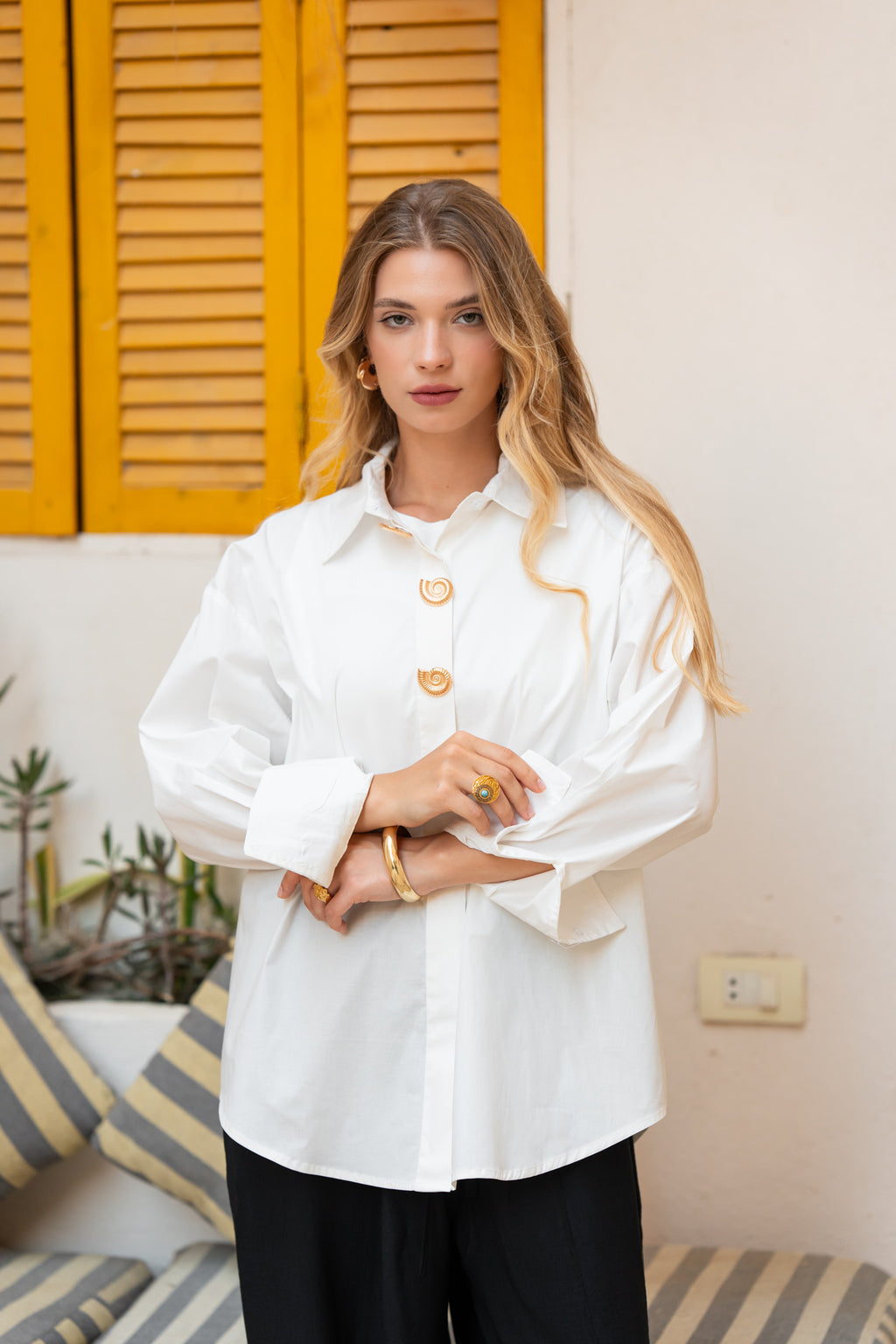 White Poplin Essential Chemise