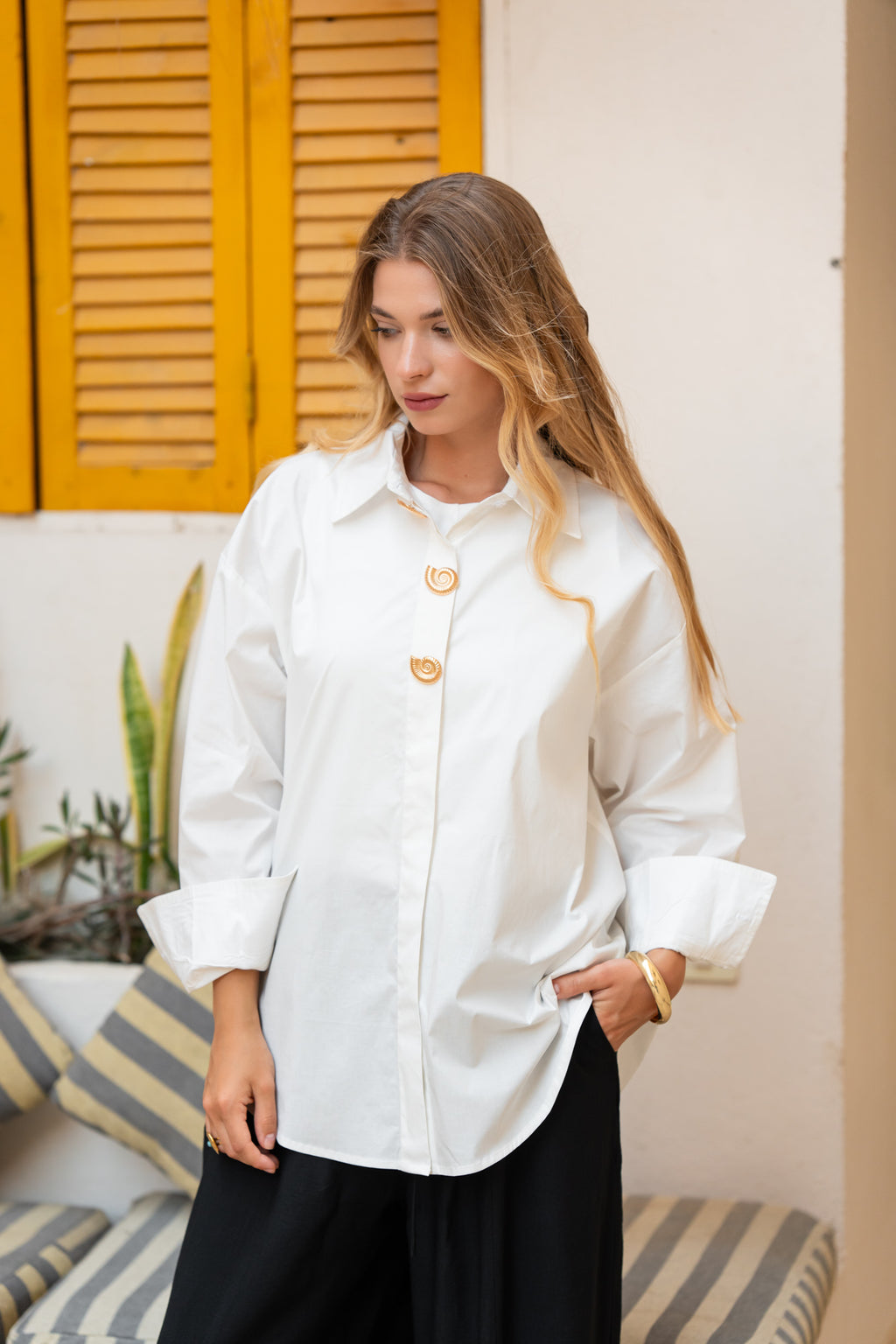 White Poplin Essential Chemise