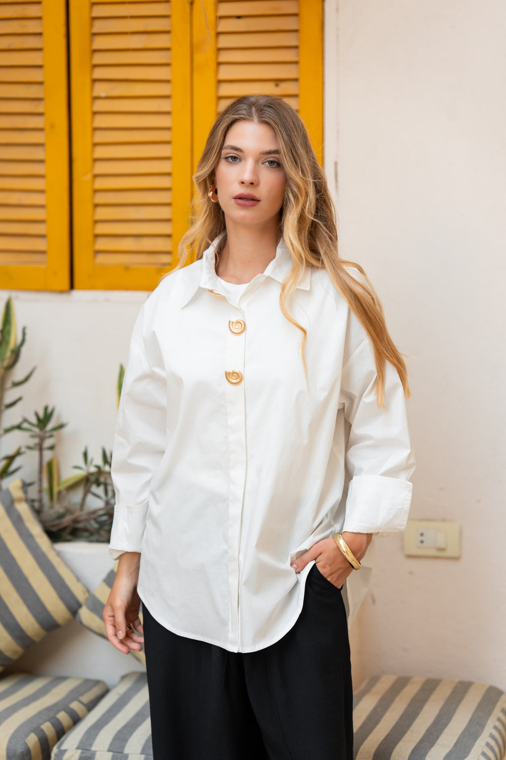 White Poplin Essential Chemise