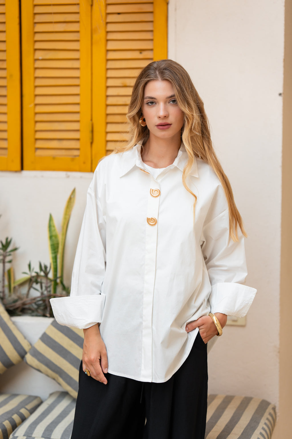 White Poplin Essential Chemise