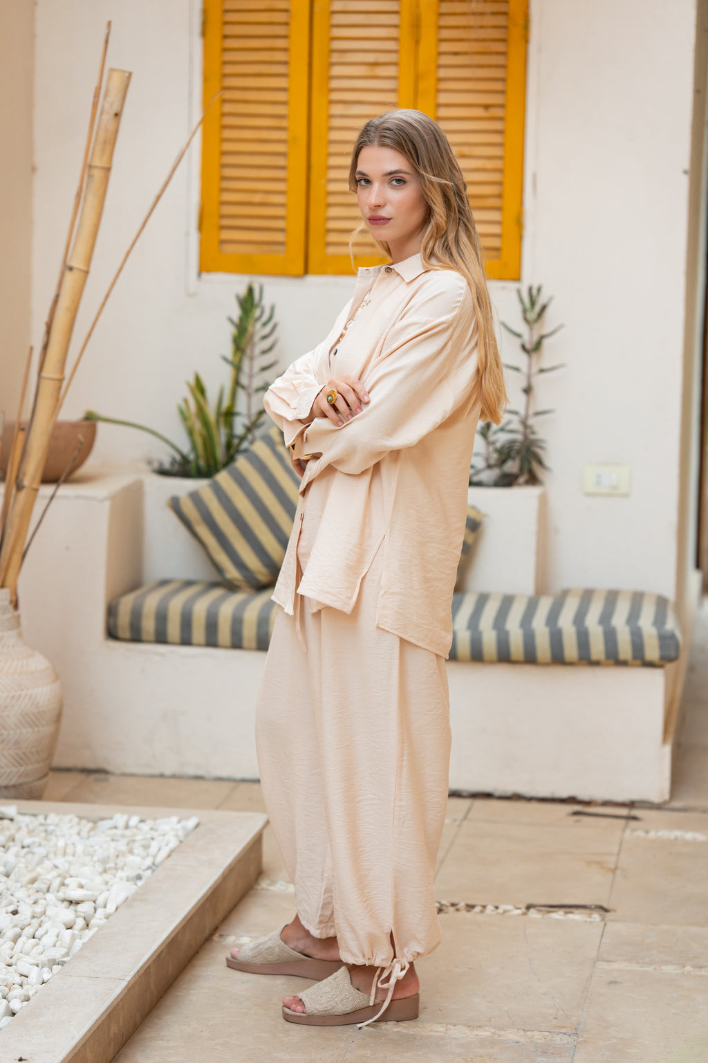 Rose beige Baloon Pants