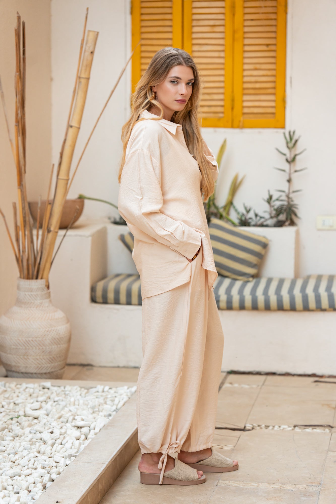 Rose beige Baloon Pants