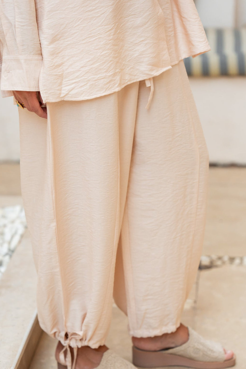 Rose beige Baloon Pants