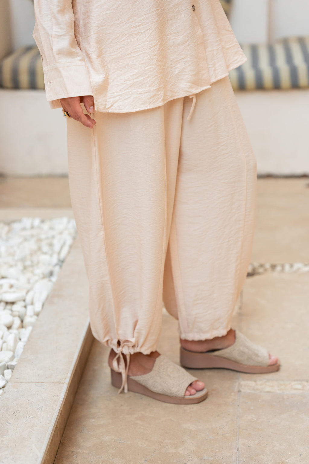 Rose beige Baloon Pants