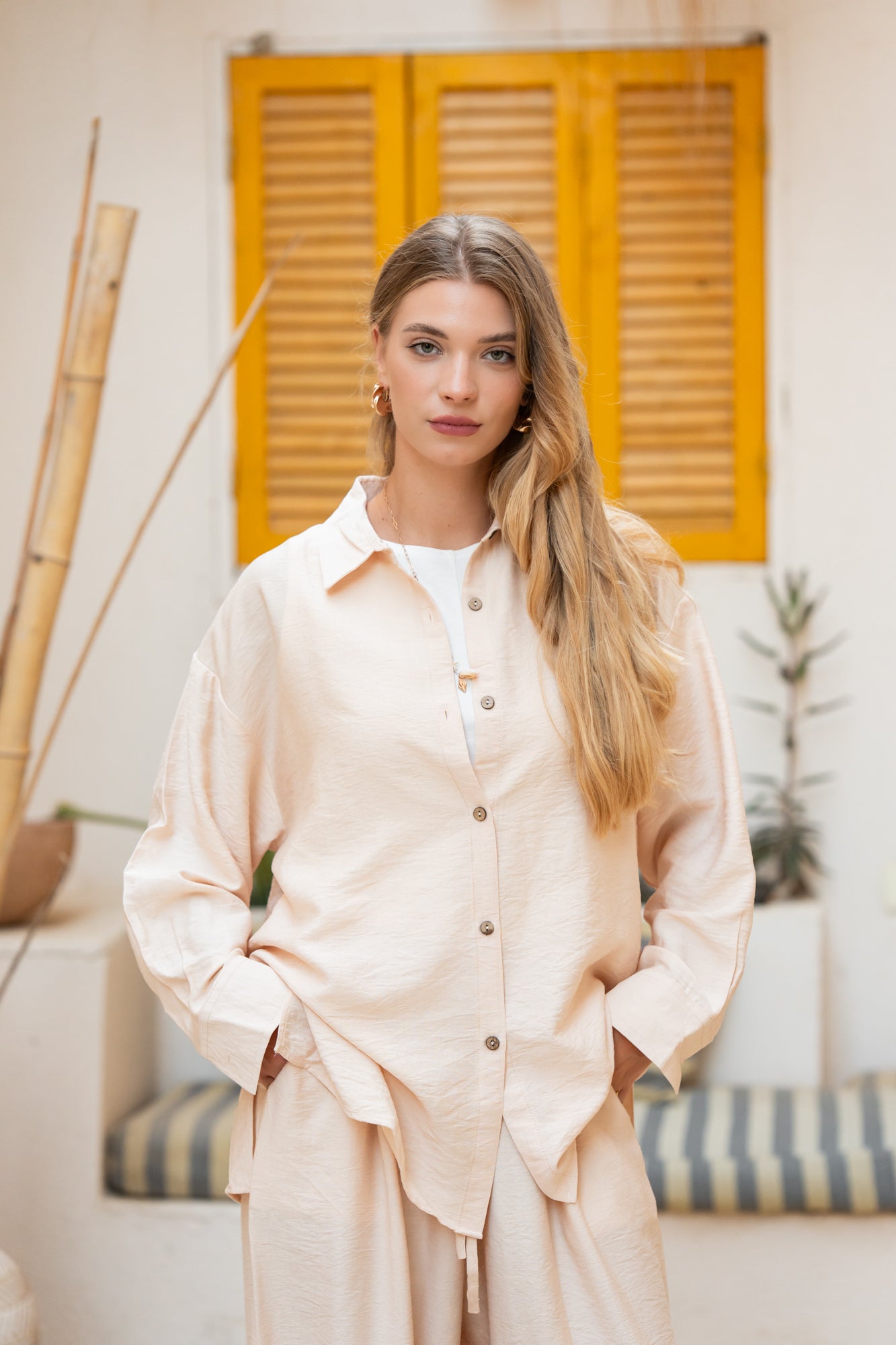 Rose Beige OverSized Chemise