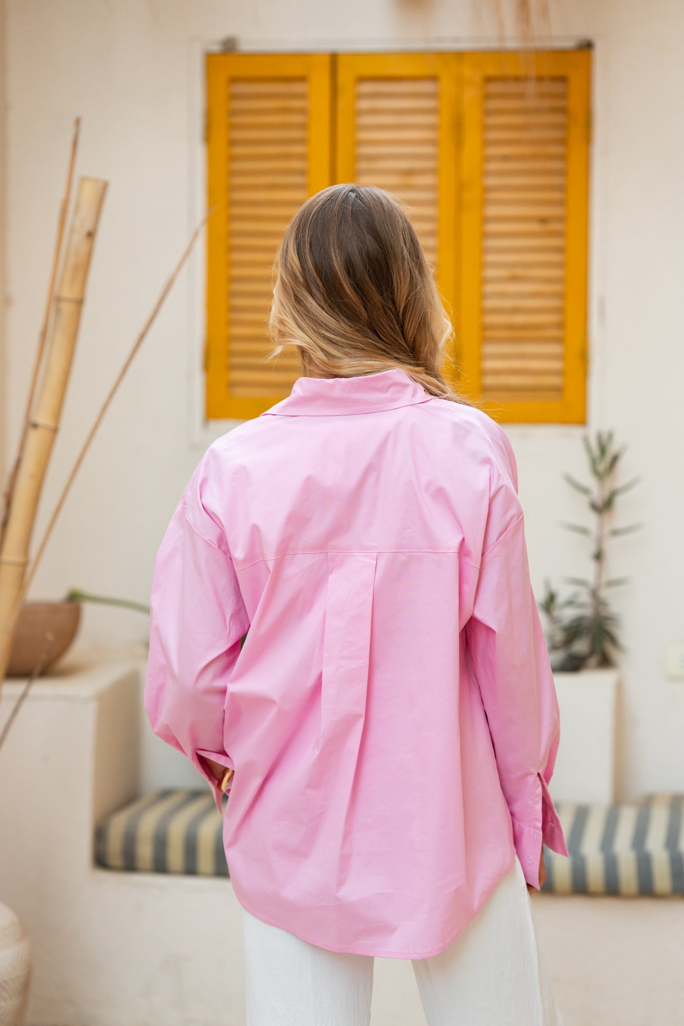 Pink Poplin Essential Chemise