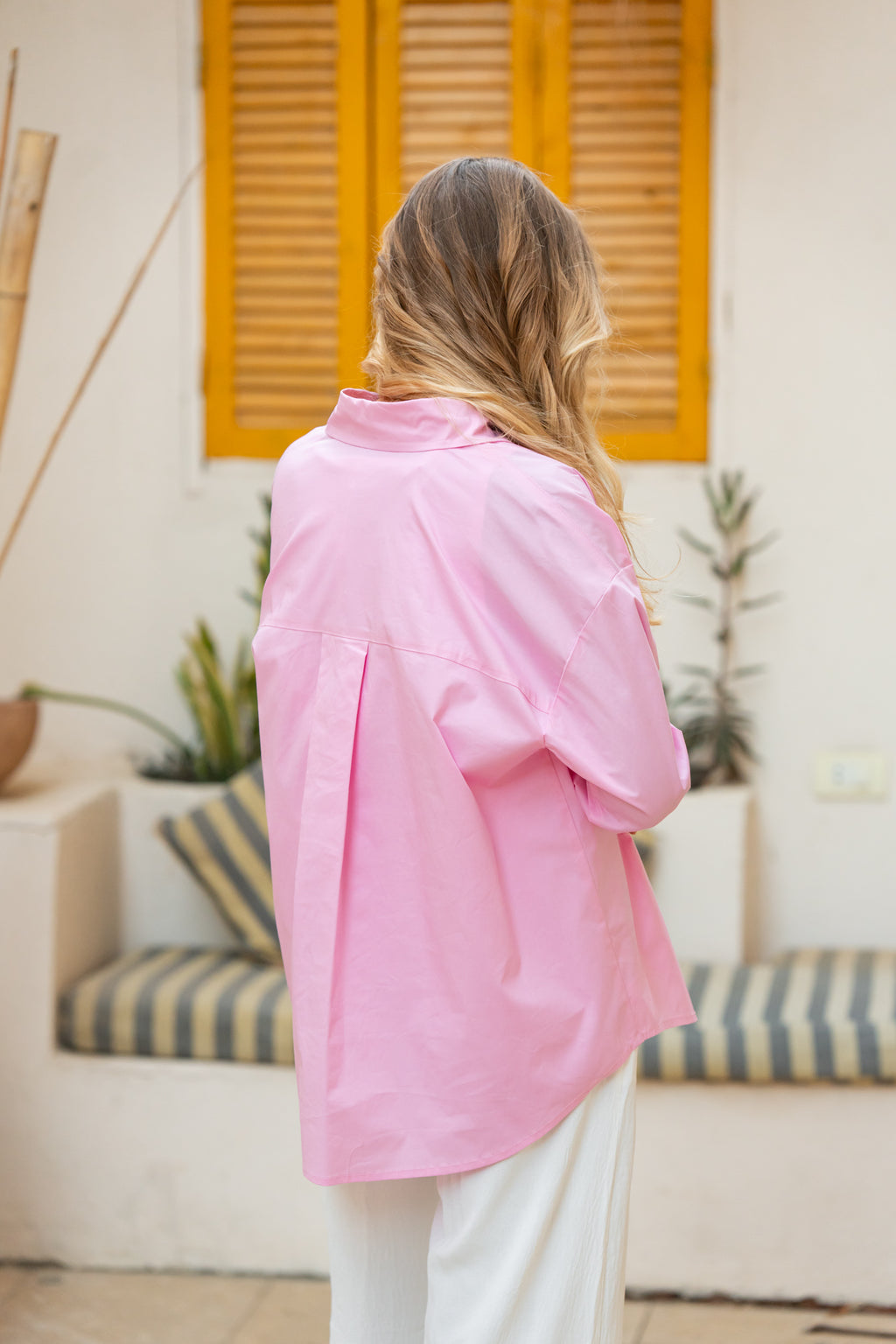 Pink Poplin Essential Chemise
