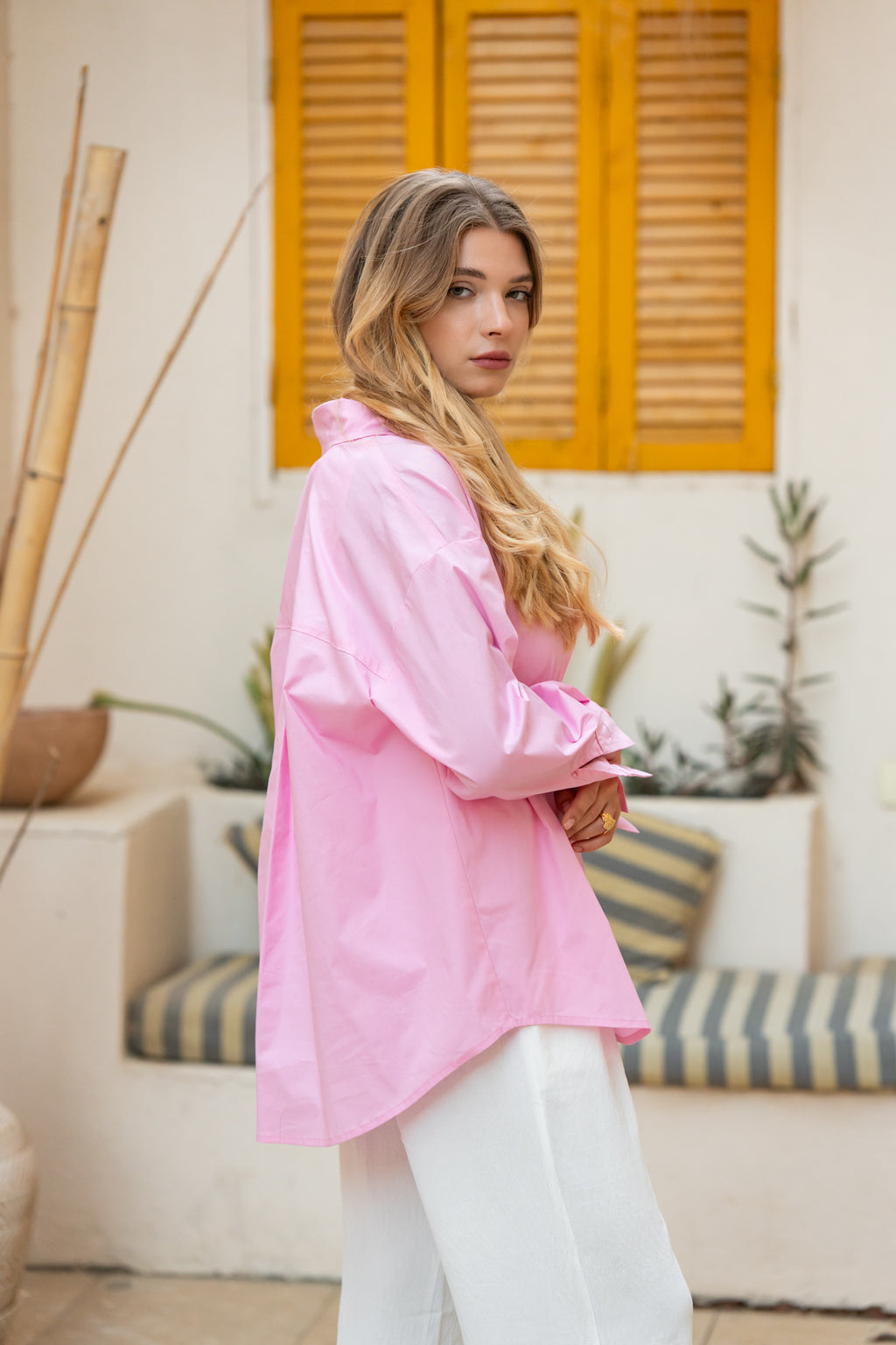 Pink Poplin Essential Chemise