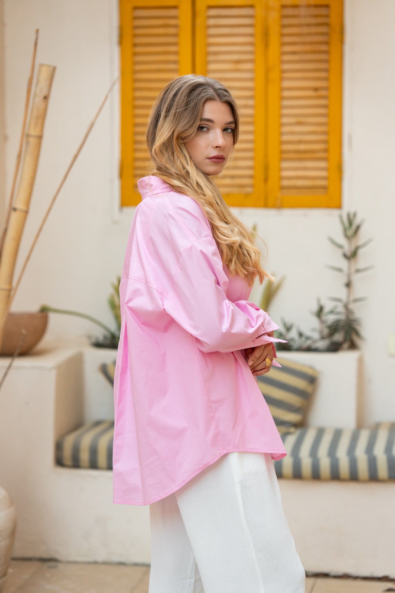 Pink Poplin Essential Chemise