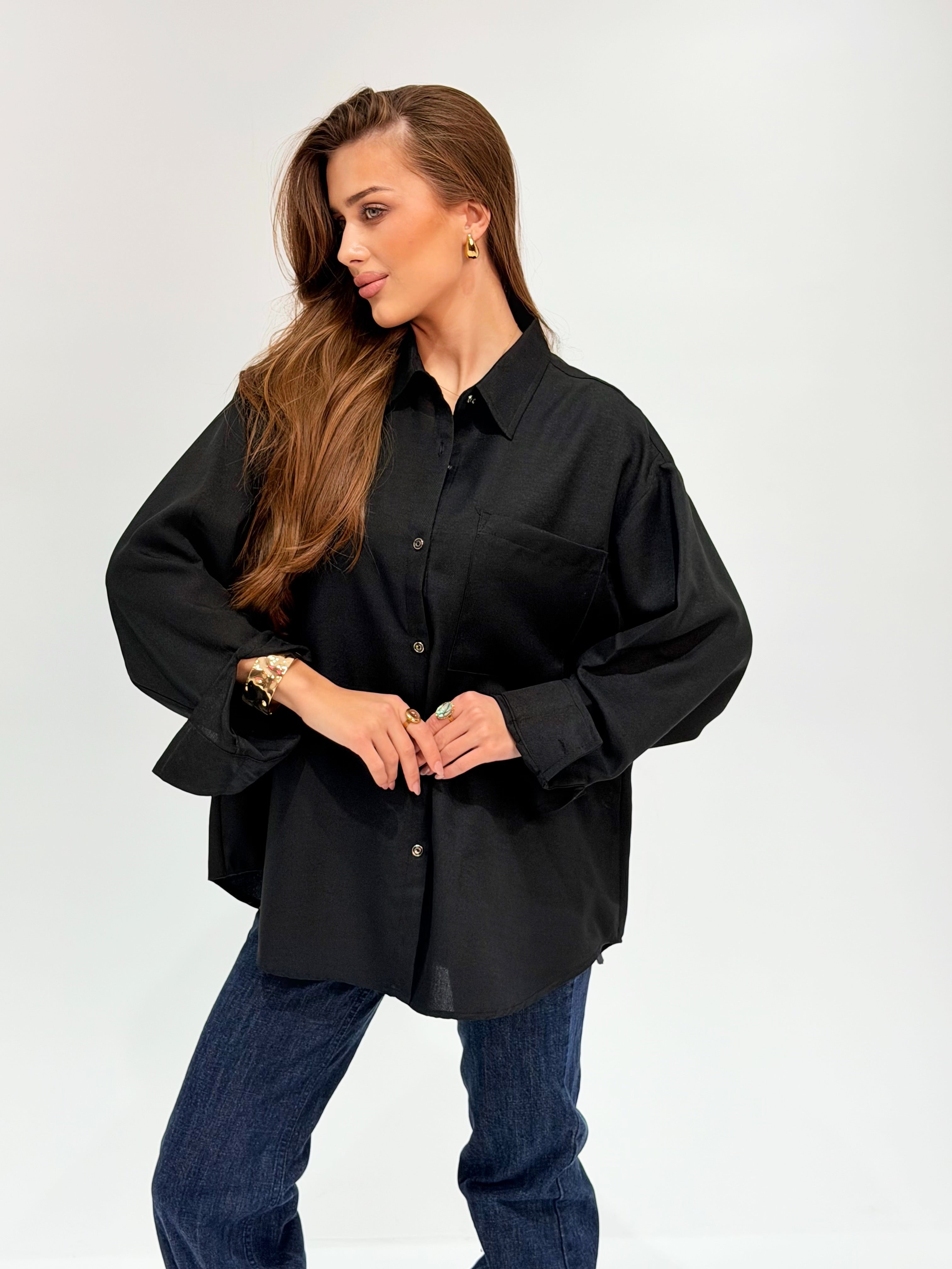 Black Basic Essential Chemise