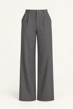 Formal Wide Leg Trousers (Grey)