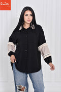 Black linen Chemise