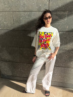 White Half Tee - YOU THINK! Tee