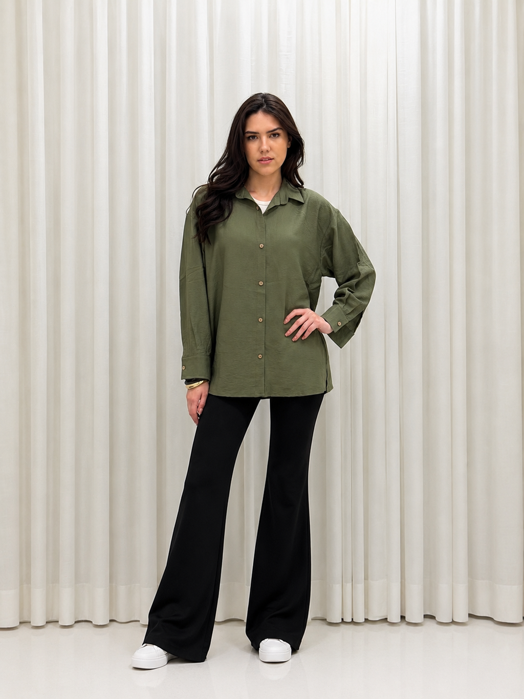 Green OverSized Chemise