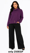 Lilac One Size Cropped Pullover