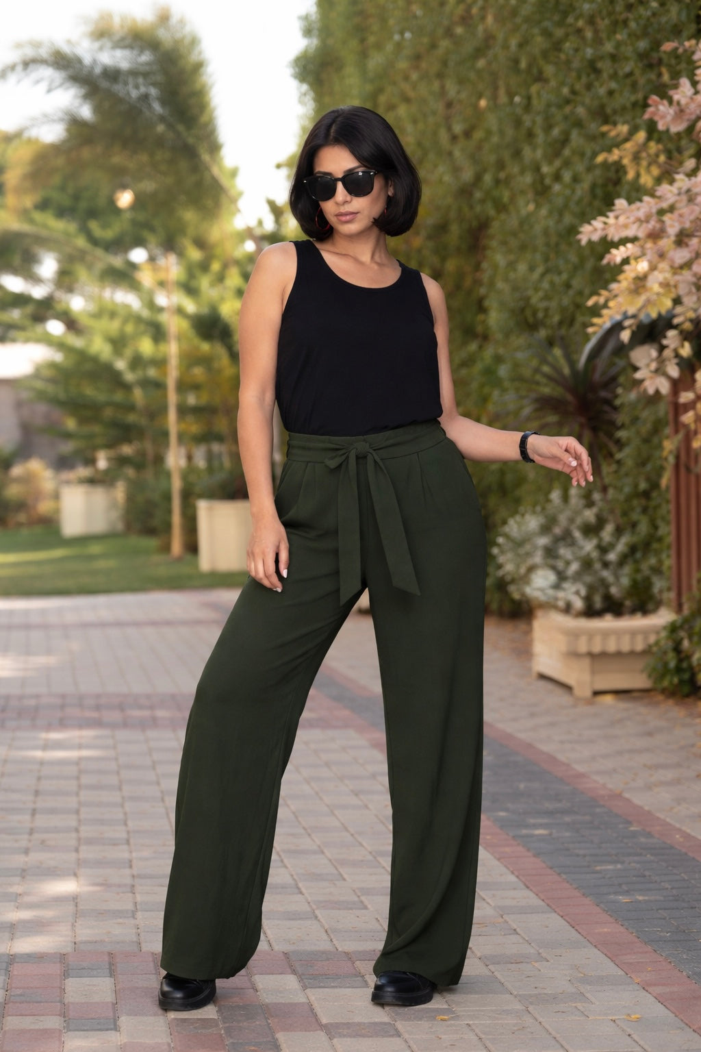 Olive Basic Cy Pants
